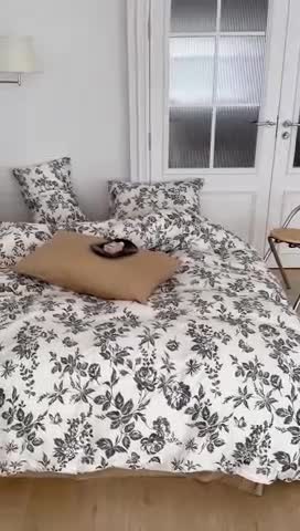 91家纺网 家纺一手货源 找家纺 昔可 2023新款法式复古系列普通款 法式茶歇黑