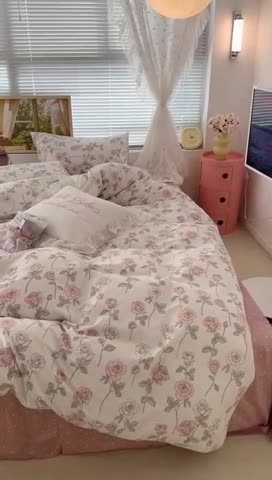 91家纺网 家纺一手货源 找家纺 昔可 2023新款复古花全棉 复古玫瑰