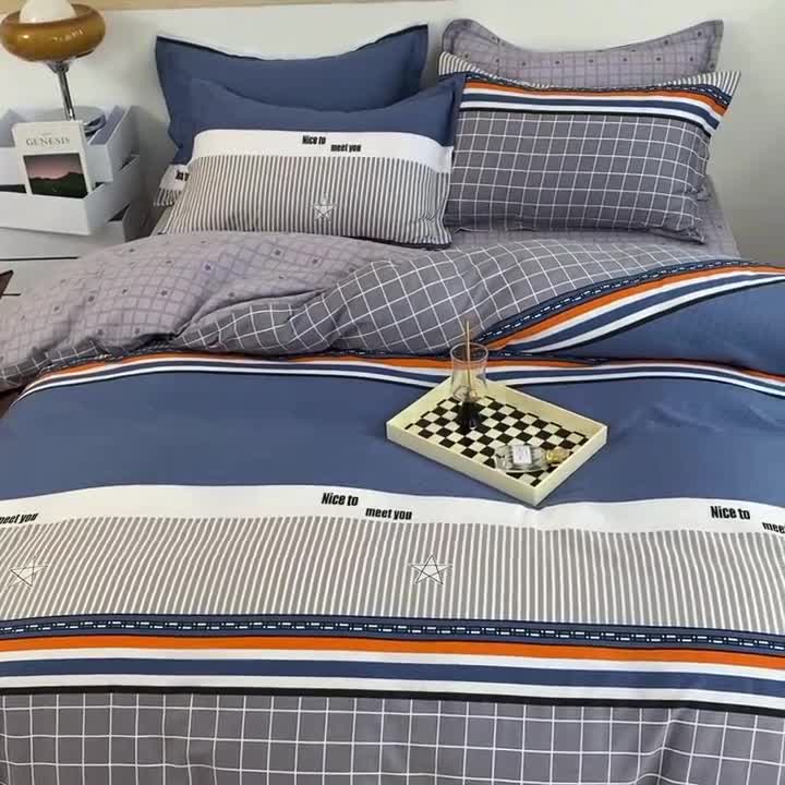 91家纺网 家纺一手货源 找家纺 多品家纺 2023新款12868全棉印花四件套系列第二批 时尚青春