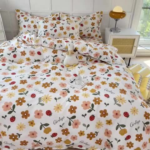 91家纺网 家纺一手货源 找家纺 帛织澜 2025新款全棉被套喷气12868系列纯棉单被套（预留缩水） 花期AA