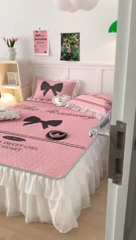 91家纺网 家纺一手货源 找家纺 （总）昔可 2023新款第二批双层床裙乳胶三件套 芭蕾少女风