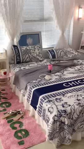 91家纺网 家纺一手货源 找家纺 昔可 大版数码印花凉感夏被 古典花