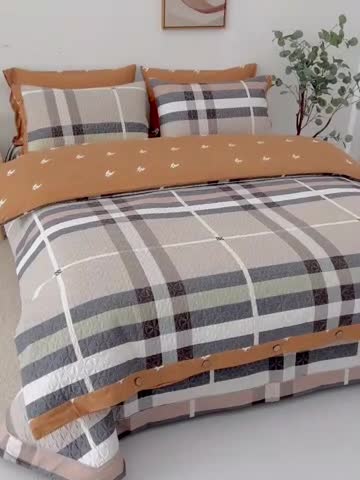 91家纺网 家纺一手货源 找家纺 优乐家纺 2023新款全棉印花绗绣2 四件套 伯爵