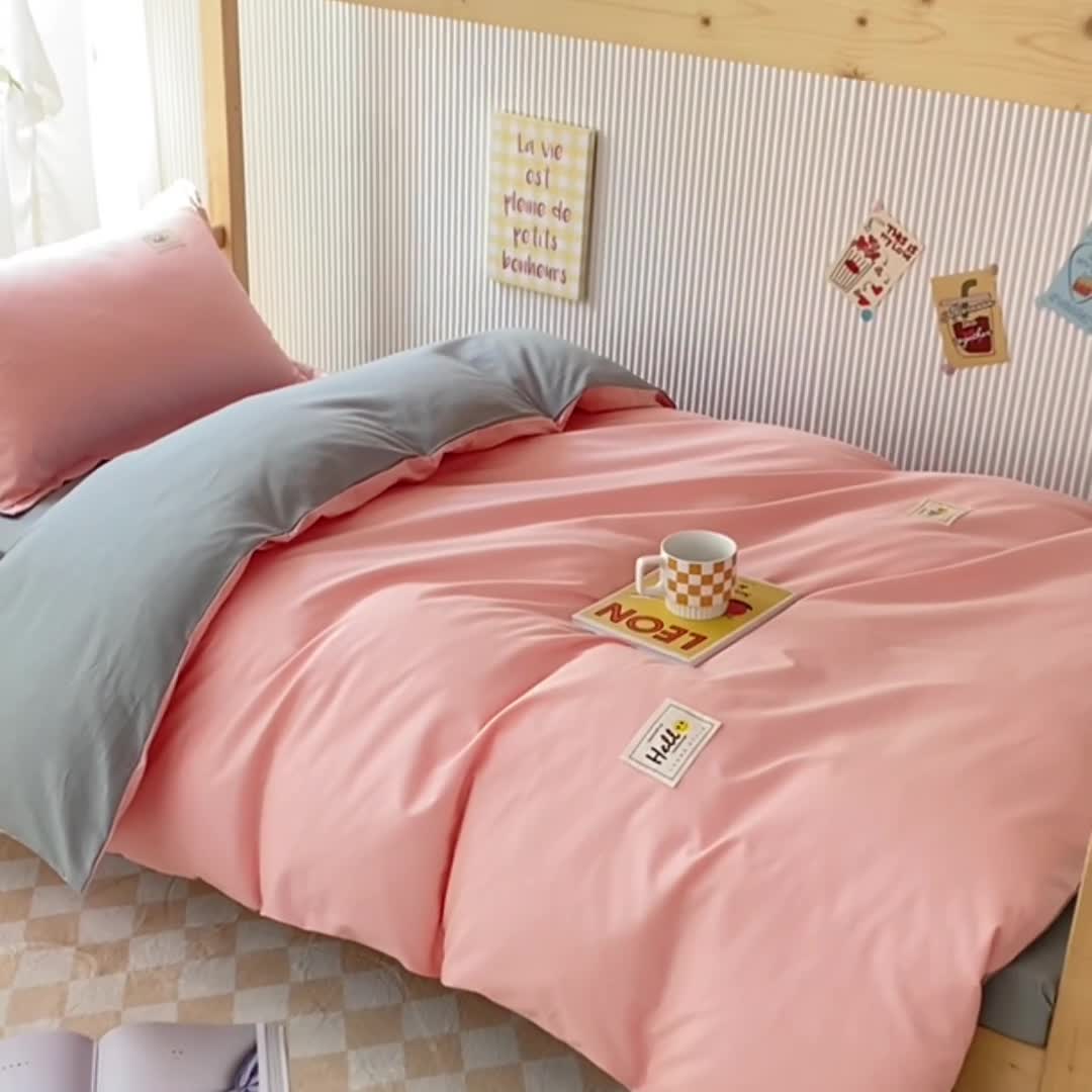 91家纺网 家纺一手货源 找家纺 棉造 13372纯棉学生宿舍上下床套件全棉三件套六件套 奶油玉-MZ