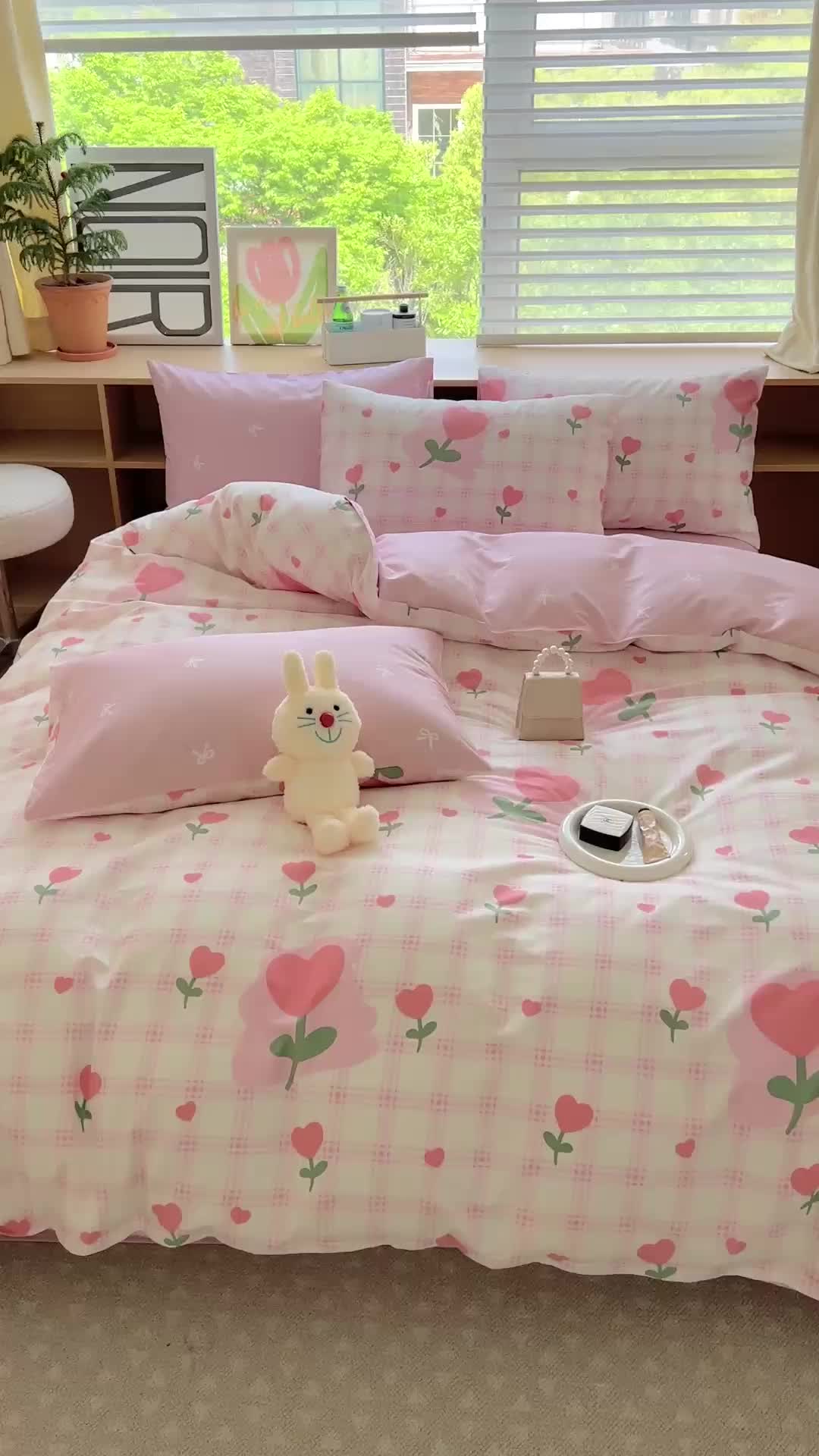 91家纺网 家纺一手货源 找家纺 时年 2023新款全棉优选系列 风格一 朵盈