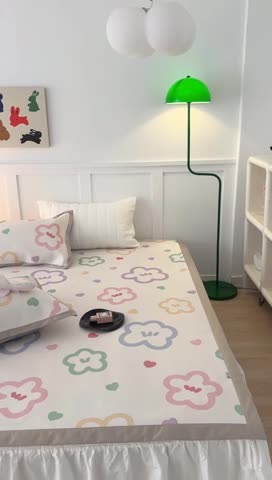 91家纺网 家纺一手货源 找家纺 昔可 2023新款高端数码冰藤席床席款凉席 七彩夏花