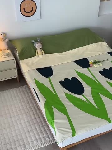 91家纺网 家纺一手货源 找家纺 怡家居 2023新款全棉印花隔脏旅行睡袋 知蕊