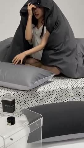 91家纺网 家纺一手货源 找家纺 朵希曼 2026新款全棉渐变色系列四件套 冰岛