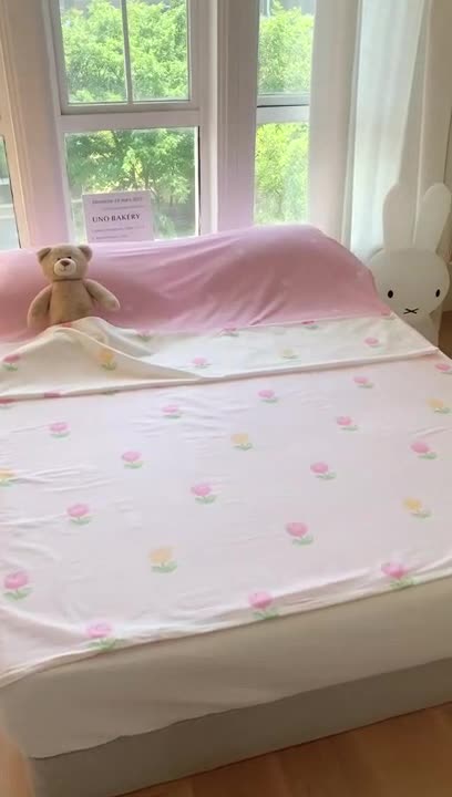 91家纺网 家纺一手货源 找家纺 澳萝拉2023新款全棉印花旅行睡袋 朵朵郁金香