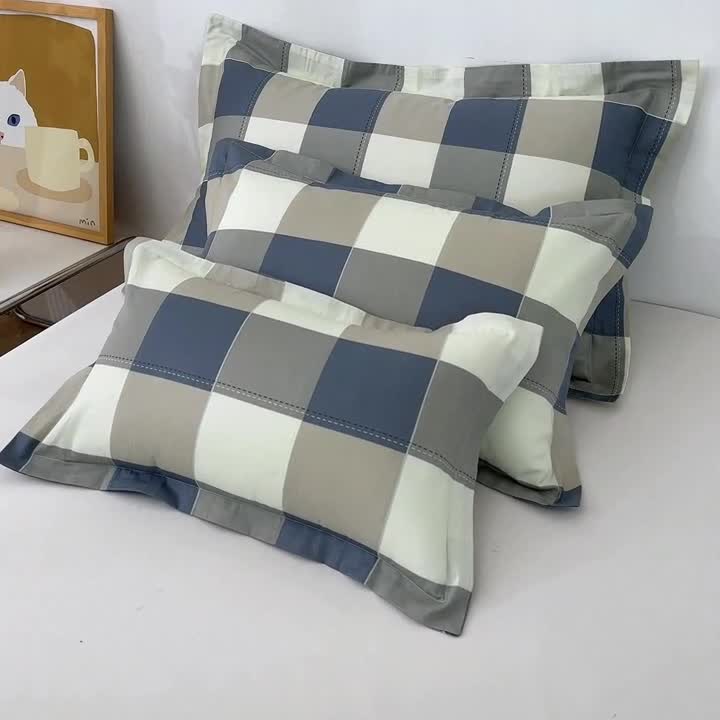 91家纺网 家纺一手货源 找家纺 凌云2025新款13372全棉枕套儿童学生成人枕头套 千寻驼