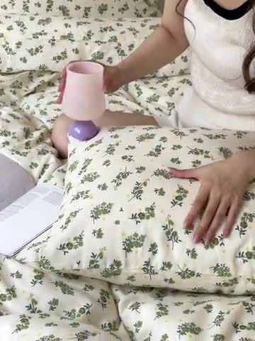 91家纺网 家纺一手货源 找家纺 荣轩家居 2023新款A类全棉双层纱印花四件套 青茶