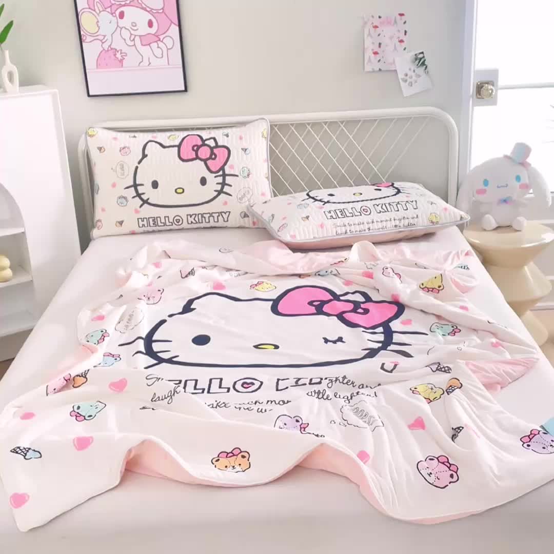 91家纺网 家纺一手货源 找家纺 蘭菲家纺 2023新款三丽欧凉感系列夏被 甜品站