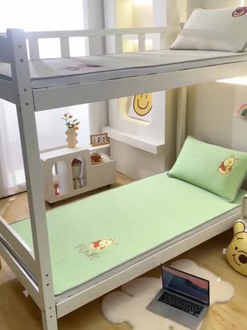 91家纺网 家纺一手货源 找家纺 鑫钰 2023新款中分子凉感华夫格复合学生宿舍专用上下铺凉席床席 迪士尼-小熊维尼