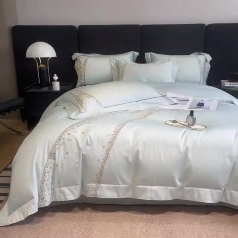 91家纺网 家纺一手货源 找家纺 （总）品家居 2025新款长绒棉四件套-香风徐来