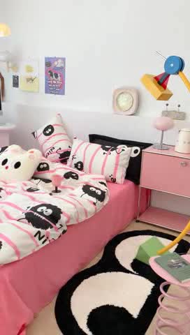 91家纺网 家纺一手货源 找家纺 昔可 2023新款全棉四件套 小黑豆