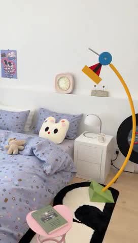 91家纺网 家纺一手货源 找家纺 昔可 2023新款全棉四件套 小小动物乐园