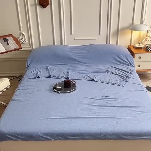 91家纺网 家纺一手货源 找家纺 甜之梦家纺 2025新款全棉针织棉睡袋单品（任何尺寸可以定制） 天兰