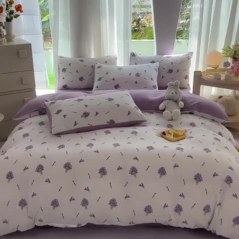 91家纺网 家纺一手货源 找家纺 慕尚家纺 2025新款A类超柔双层水洗四件套 及风情