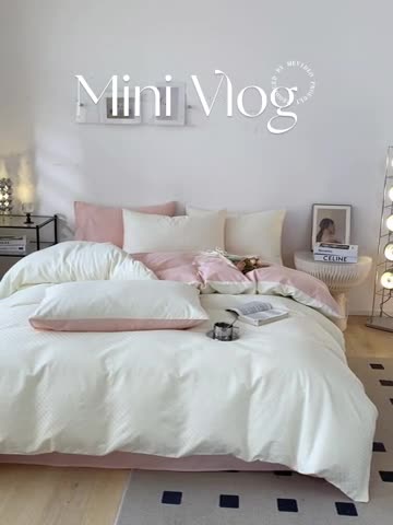 91家纺网 家纺一手货源 找家纺 涵宸家纺 2023新款全棉提花菲比系列四件套 菲比-珍珠粉