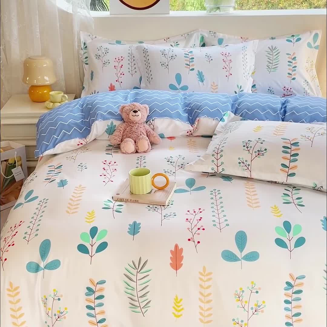 91家纺网 家纺一手货源 找家纺 布可家纺 2025新款水洗磨毛印花四件套（提供买家秀） 晴朗