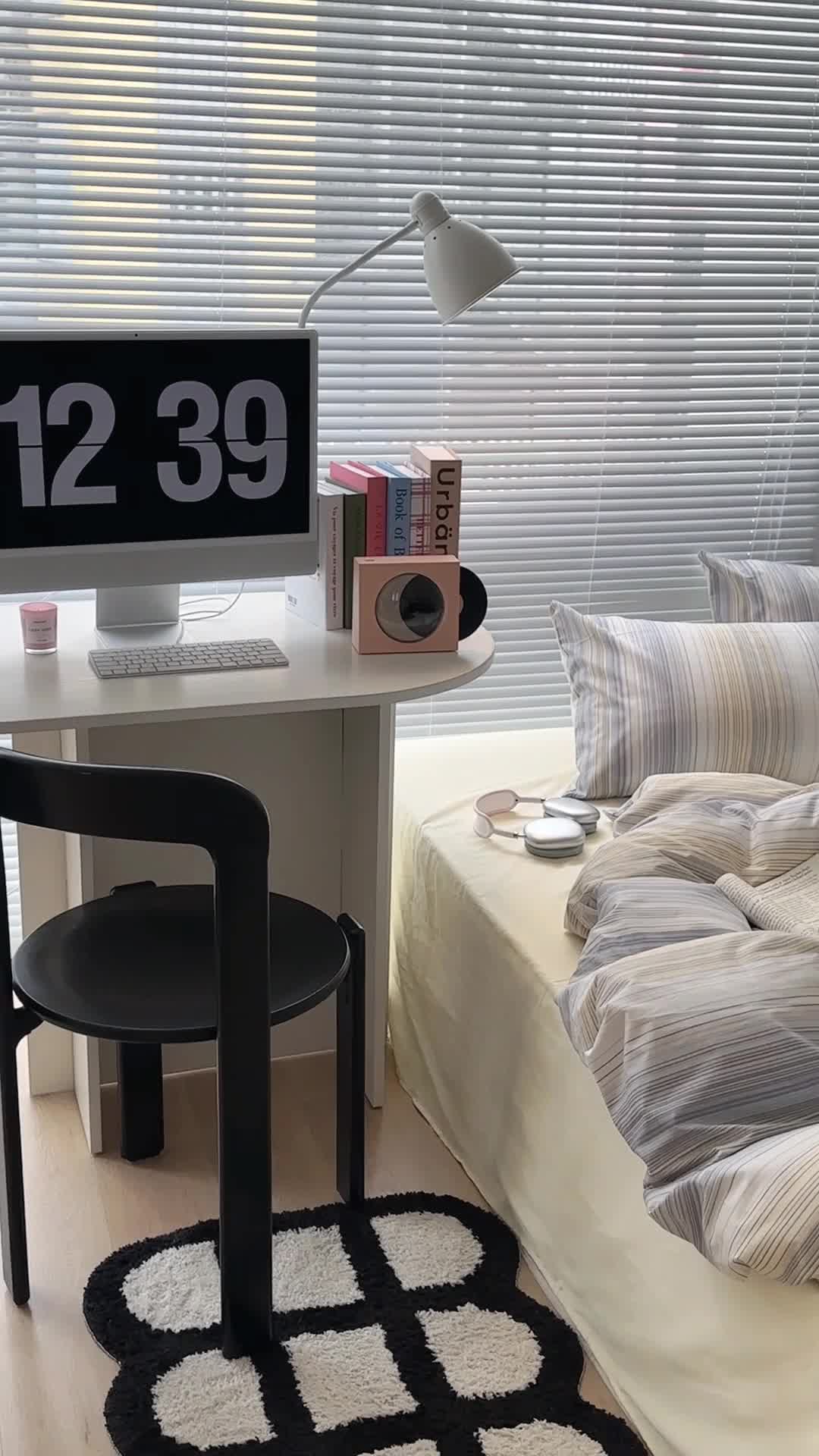 91家纺网 家纺一手货源 找家纺 昔可家纺 2023新款全棉学生季北欧风四件套 轻奢彩条