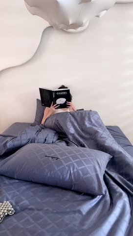 91家纺网 家纺一手货源 找家纺 安莱生活 2023爆款100S纯棉提花轻工艺刺绣系列四件套 轻工艺刺绣-星耀