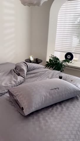 91家纺网 家纺一手货源 找家纺 安莱生活 2023爆款100S纯棉提花轻工艺刺绣系列四件套 轻工艺刺绣-太空漫步银灰