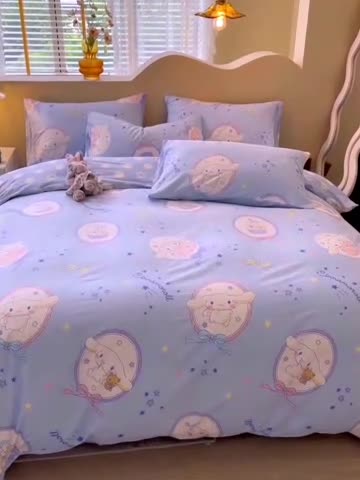 91家纺网 家纺一手货源 找家纺 （总）博雅家纺 2023新款三丽鸥卡通全棉四件套