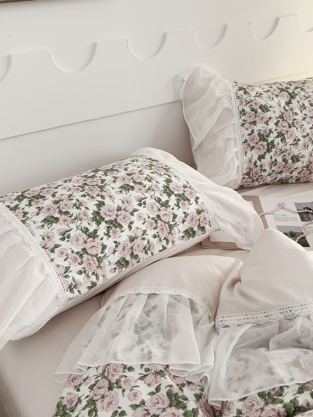 91家纺网 家纺一手货源 找家纺 （总）潮邦创意家居2025新款13372全棉法式工艺款四件套学生三件套