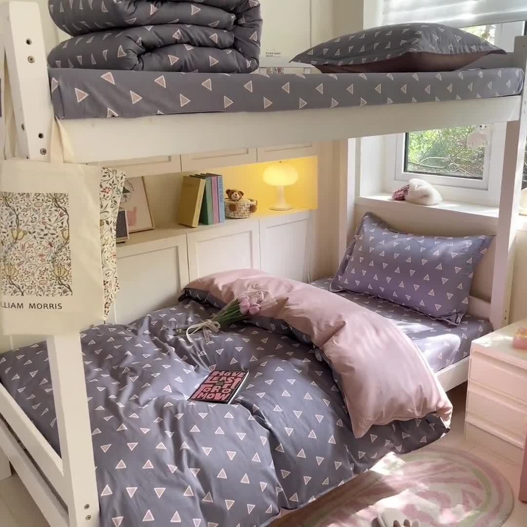 91家纺网 家纺一手货源 找家纺 铭成 2024新款全棉印花三件套 卡米尔