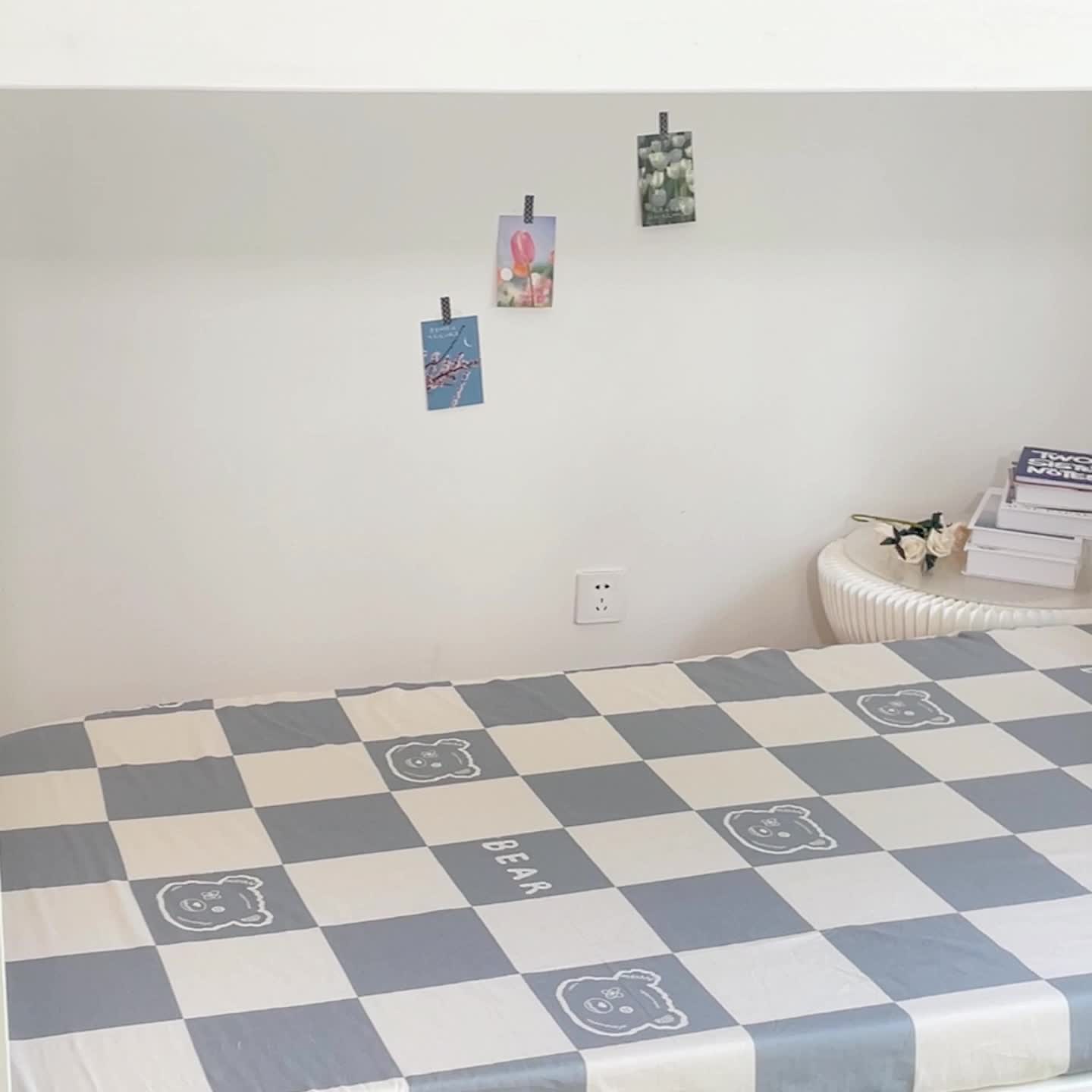 91家纺网 家纺一手货源 找家纺 金丝鸟 2023新款全棉全包床笠学生系列 无影熊