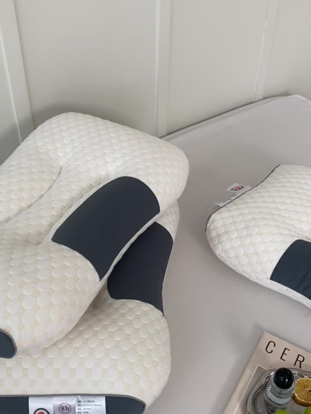 91家纺网 家纺一手货源 找家纺 （总）她喜爱枕芯枕头 2023新款3D针织棉按摩枕头枕芯家用护颈枕芯