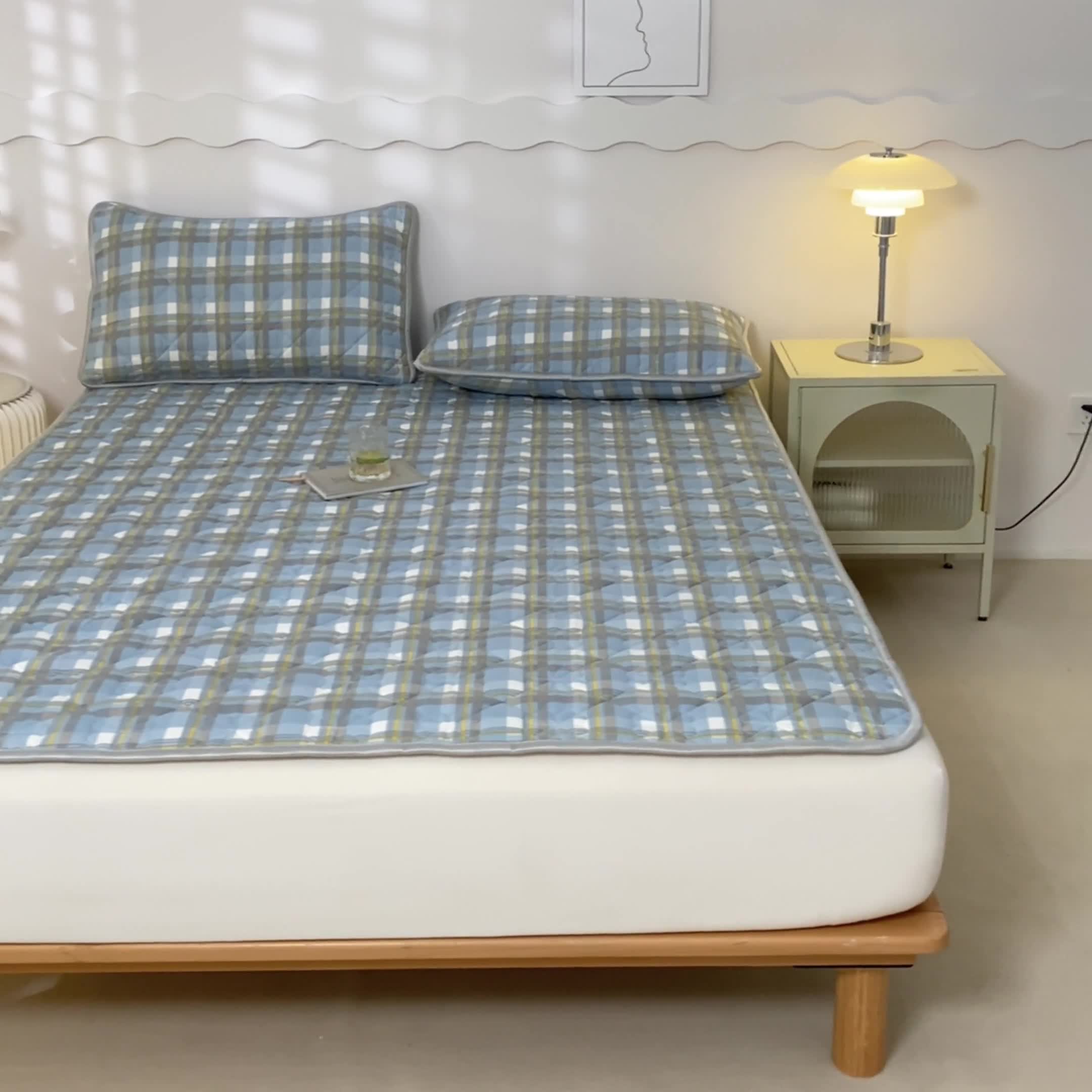 91家纺网 家纺一手货源 找家纺 芬晴 2023新款A类婴幼儿大豆抗菌软床垫 简夕兰