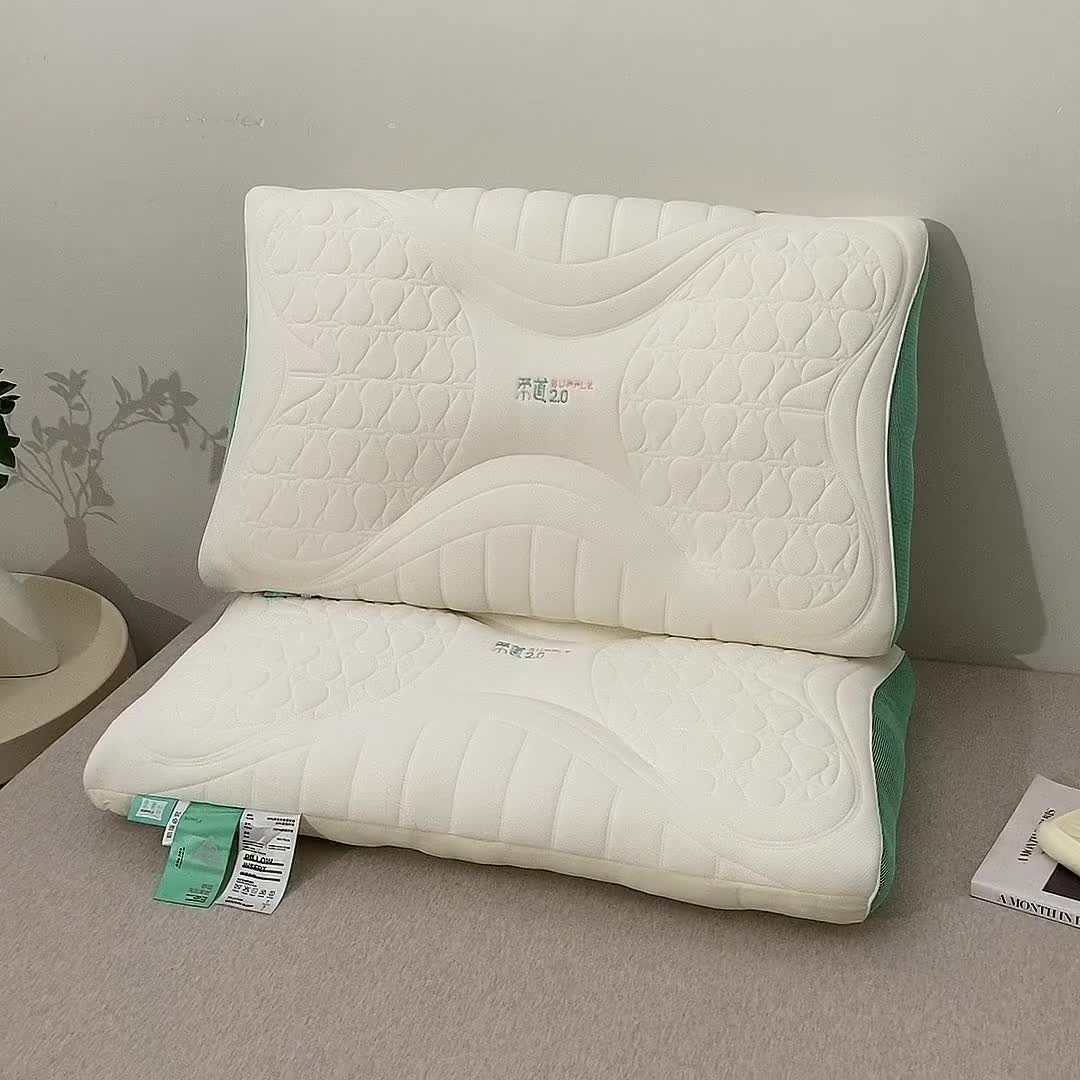 91家纺网 家纺一手货源 找家纺 赛格时代  2023新款柔道护颈定型羽丝绒枕