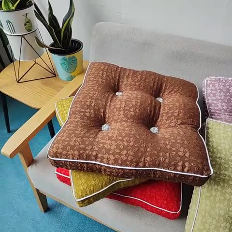 91家纺网 家纺一手货源 找家纺 （总）李帅家居体提花坐垫立体坐垫纯色外贸垫子出口地板垫椅子垫屁垫