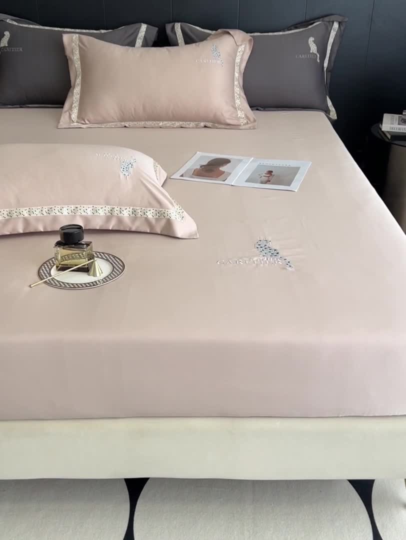 91家纺网 家纺一手货源 找家纺 （总）优悦 2023新款轻奢磨毛刺绣床笠