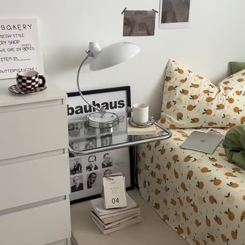 91家纺网 家纺一手货源 找家纺 直播热款A类水洗棉双层纱四件套纯色小碎花被套床笠三件套 抹茶绿+小橘子