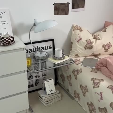 91家纺网 家纺一手货源 找家纺 直播热款A类水洗棉双层纱四件套纯色小碎花被套床笠三件套 粉玉+童话