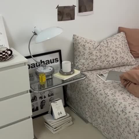 91家纺网 家纺一手货源 找家纺 直播热款A类水洗棉双层纱四件套纯色小碎花被套床笠三件套 咖啡+花季