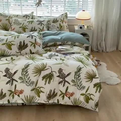 91家纺网 家纺一手货源 找家纺 宇淳国际 2023新款加厚植物羊绒四件套 喜色温馨