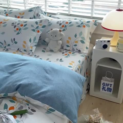 91家纺网 家纺一手货源 找家纺 宇淳国际 2023新款加厚植物羊绒四件套 浪漫早春