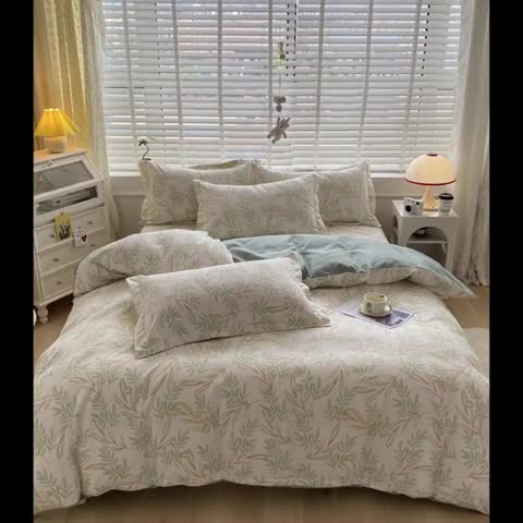 91家纺网 家纺一手货源 找家纺 宇淳国际 2023新款加厚植物羊绒四件套 古今风韵