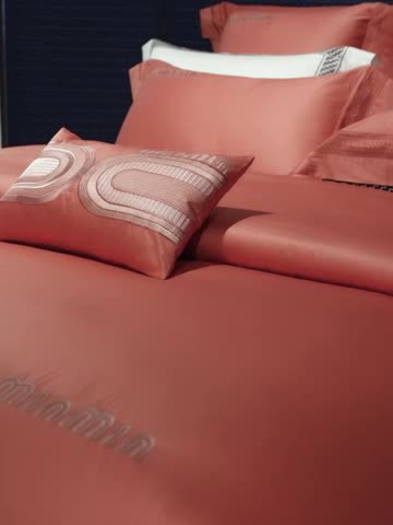 91家纺网 家纺一手货源 找家纺 高大尚 2023新款秋冬长绒棉四件套-伊洛蒂 伊洛蒂-爱玛橙