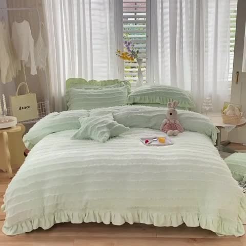 91家纺网 家纺一手货源 找家纺 （总）欧冠 2023新款高端牛奶绒提花四件套