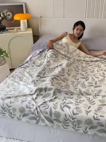 91家纺网 家纺一手货源 找家纺 金鑫汇 2023新款全棉亲肤印花隔脏睡袋 诗情画意