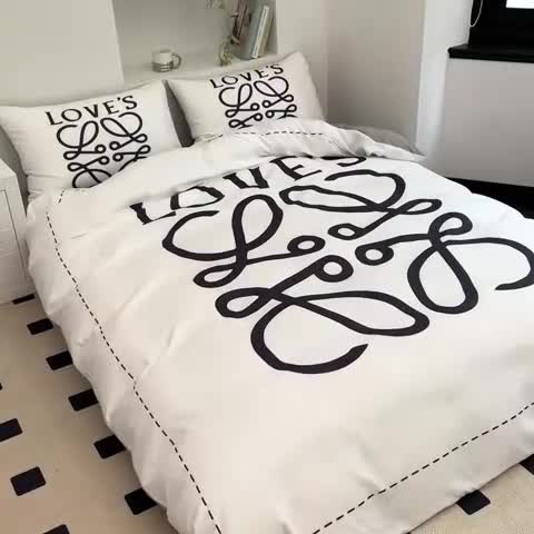 91家纺网 家纺一手货源 找家纺 摩卡 2024新款亲肤四季棉四季款现代简约系列四件套 至爱-白