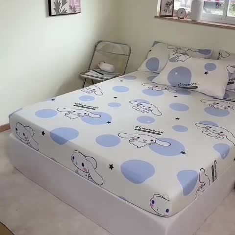 91家纺网 家纺一手货源 找家纺 （总）博雅 2023新款三丽鸥卡通全棉系列-单品床笠（第二批）