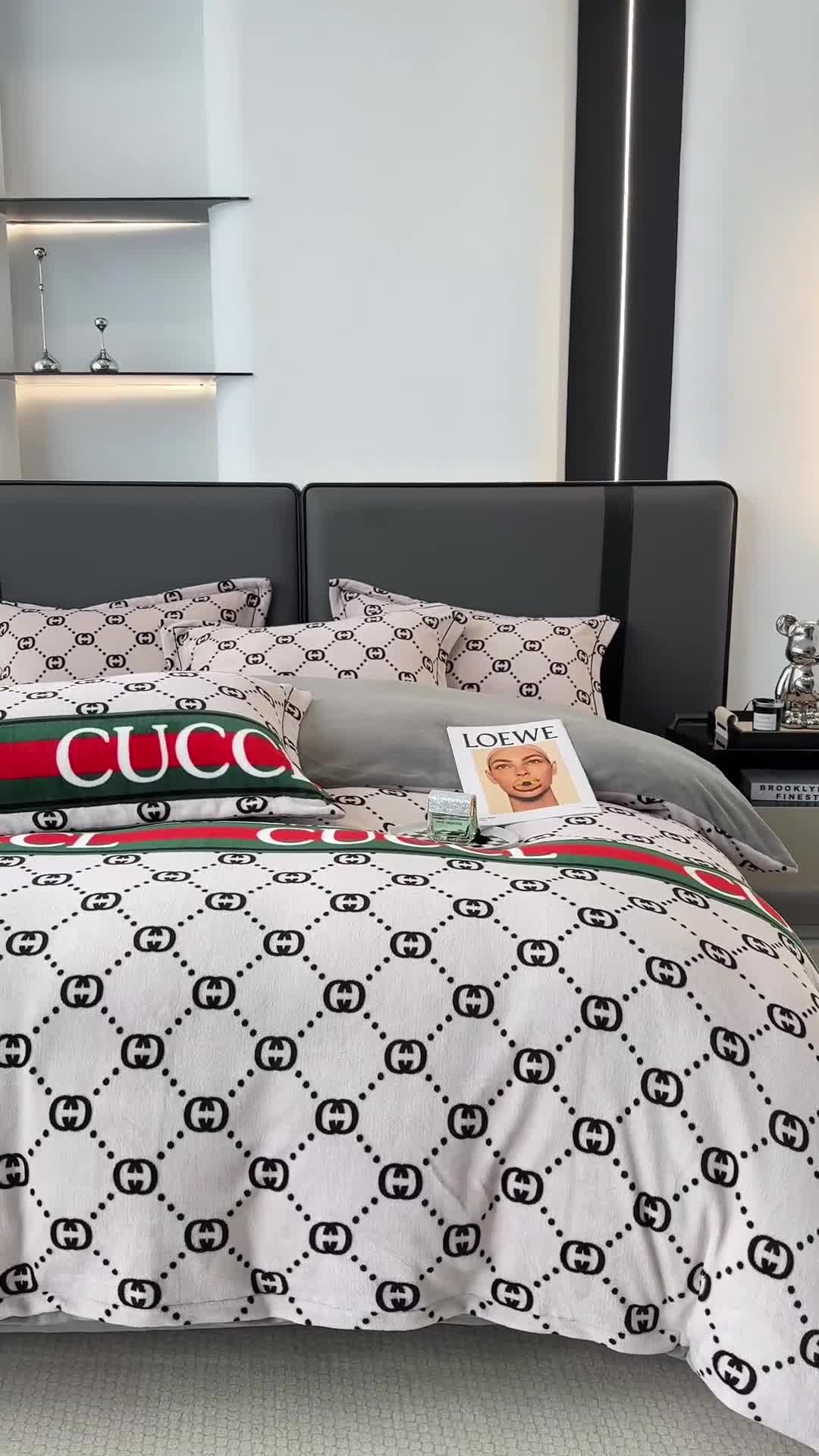 91家纺网 家纺一手货源 找家纺 耀达 2024新款轻奢加厚牛奶绒四件套 古奈