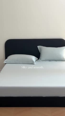 91家纺网 家纺一手货源 找家纺 618家纺 2023新款100支北欧长绒棉单品系列 枕套 纯色冰蓝