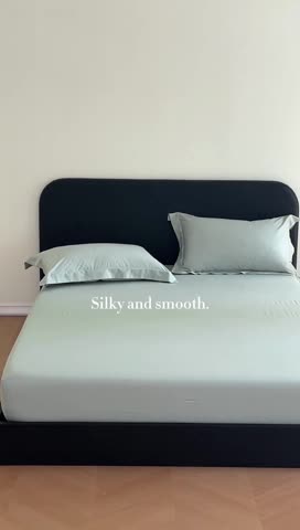 91家纺网 家纺一手货源 找家纺 618家纺 2023新款100支北欧长绒棉单品系列 枕套 纯色月光灰